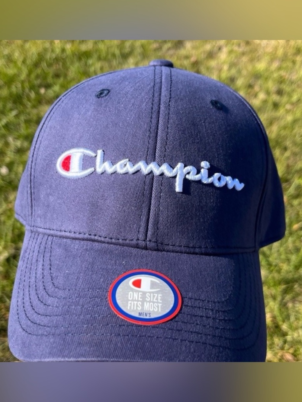 Champion Navy Blue Script Logo Cap